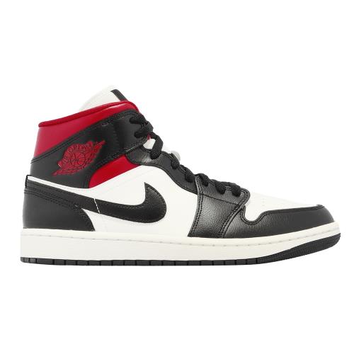 Nike Wmns Air Jordan 1 Mid 黑 紅 Gym Red 女鞋 男鞋 AJ1 喬丹 BQ6472-061