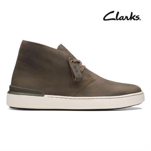 【Clarks】Court Lite DBT 男款 運動休閒男靴 橄欖綠(CLM68596B)