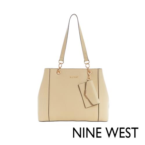 【NINE WEST】BASIL 經典肩背托特包-米黃色(542223)