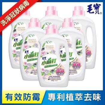 【毛寶】小蘇打晶球香氛 洗衣液體皂-防黴淨味(2000gX6入)