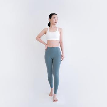 [Mukasa] DURABLE 線條修身瑜珈褲 - 復古藍 - MUK-22932
