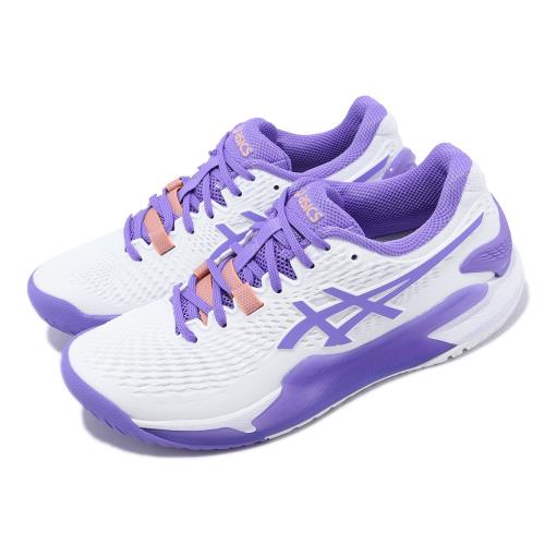 Asics 網球鞋 GEL-Resolution 9 D 女鞋 白 紫 寬楦 穩定 澳網配色 運動鞋 亞瑟士 1042A226101