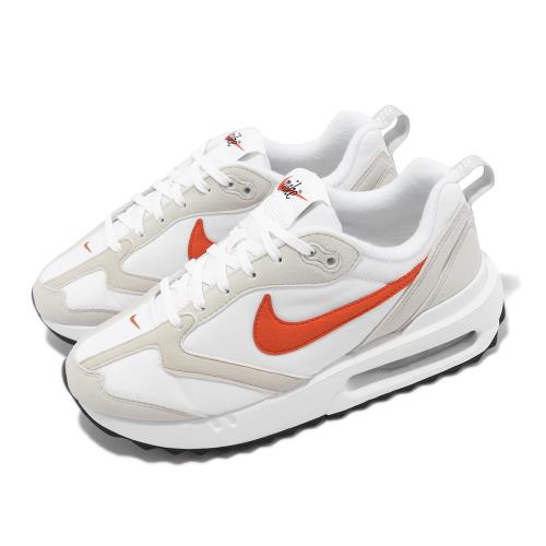 Nike 休閒鞋 Wmns Air Max Dawn 白 橘 氣墊 女鞋 復古 麂皮 運動鞋 DC4068-101