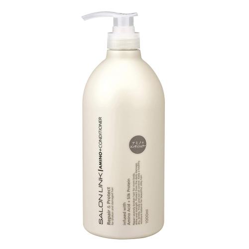 【熊野油脂】Salon Link 胺基酸無矽靈絲滑潤髮乳 1000ml 單入