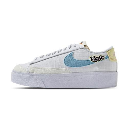 Nike Blazer Low Platform SE NN 女白藍經典低筒運動休閒鞋DJ6376-100