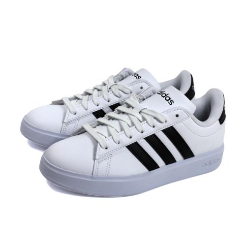 adidas GRAND COURT 2.0 網球鞋 運動鞋 白黑條紋 男鞋 GW9195 no025