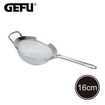 【德國GEFU】不鏽鋼單柄瀝水濾網勺(16cm)