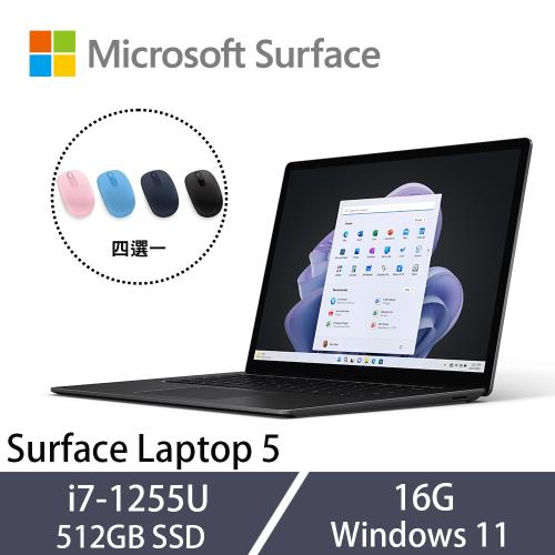 微軟 Surface Laptop 5 觸控筆電 15吋 i7-1255U/16G/512GB Win11/RIP-00044 霧黑
