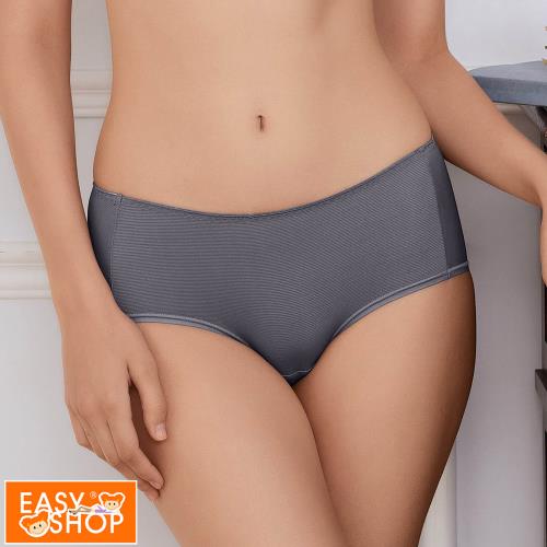 【EASY SHOP】Audrey-素体美人-石墨烯-舒適顯瘦平口內褲-寧靜紫灰