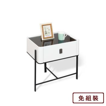 【AS雅司】萊斯特白色床頭櫃-50x38.5x51cm