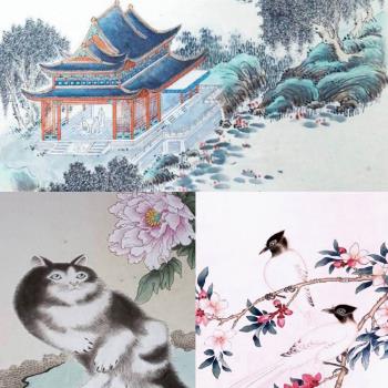 當代名家陳碧華老師授權水墨畫 濾掛手沖咖啡限量版20入禮盒組