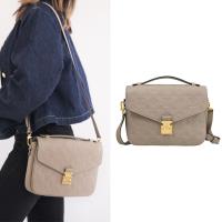 Louis Vuitton LV M44881 Pochette Métis 質感牛皮壓紋兩用郵差包.灰