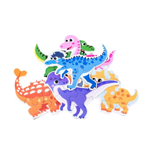 Colorland-1盒6入-寶寶拼圖 幼兒拼圖卡 大塊拼塊啟蒙認知玩具