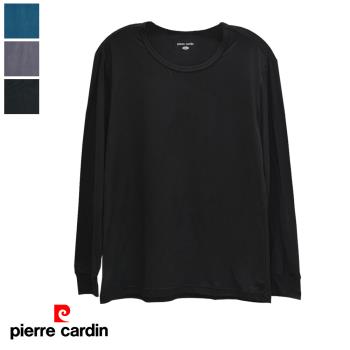 【pierre cardin 皮爾卡登】細暖絨輕著感圓領長袖(保暖衣.圓領.長袖)