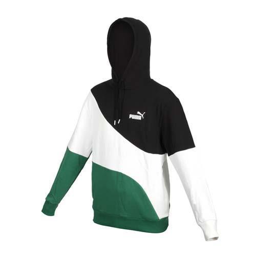 PUMA 男基本系列POWER CAT長厚連帽T恤-歐規 刷毛 上衣 帽T 保暖