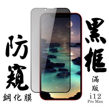 IPhone 12 PRO MAX 保護貼 日本AGC滿版黑框防窺鋼化膜