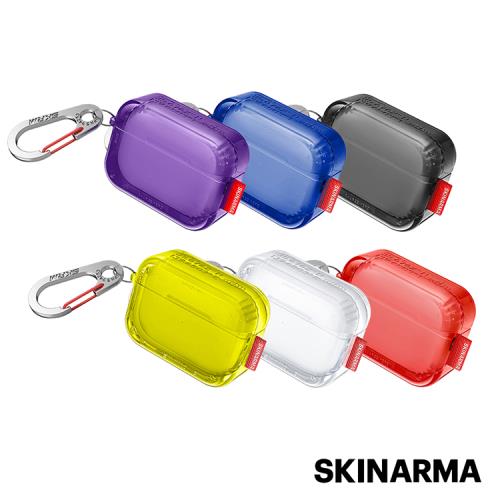 Skinarma日本潮牌 AirPods Pro 2 Saido 螢光冰塊防摔保護殼(附掛鉤)