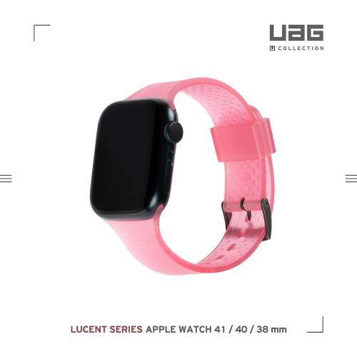 【慈濟共善專案】[U] Apple Watch 38/40/41mm 時尚亮透錶帶-透粉