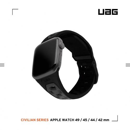 【慈濟共善專案】UAG Apple Watch 42/44/45/49mm 簡約運動錶帶-黑