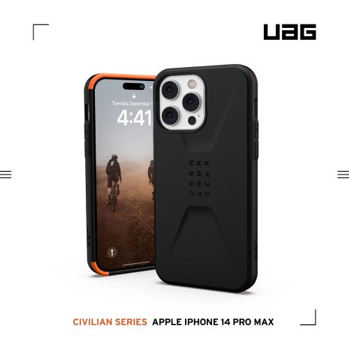 【慈濟共善專案】UAG iPhone 14 Pro Max 耐衝擊簡約保護殼-黑