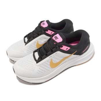 Nike 慢跑鞋 Wmns Air Zoom Structure 24 女鞋 白 金黑 路跑 透氣 運動鞋 DA8570-106