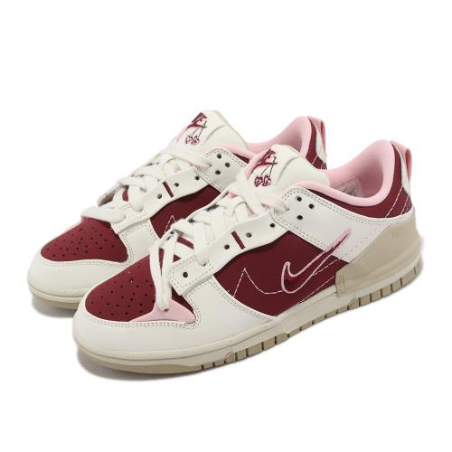 Nike Wmns Dunk Low Disrupt 2 酒紅粉紅解構情人節女鞋男鞋情侶鞋