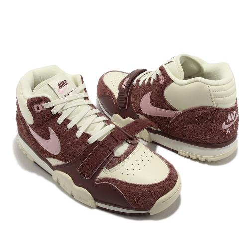 Nike 休閒鞋Air Trainer 1 男女鞋米白可可棕經典中筒復古情人節DM0522