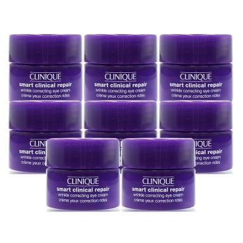 CLINIQUE倩碧 天才超緊無痕眼霜5ml*8 (超越正貨容量澎湃組)