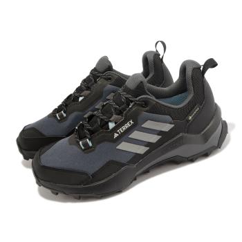 adidas 戶外鞋 Terrex AX4 GTX W 女鞋 黑 灰 防水 登山 越野 郊山 愛迪達 HQ1051