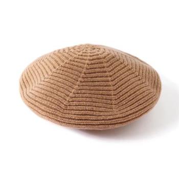 【米蘭精品】針織帽羊毛毛帽-日系復古貝蕾帽保暖女配件7色74dm32