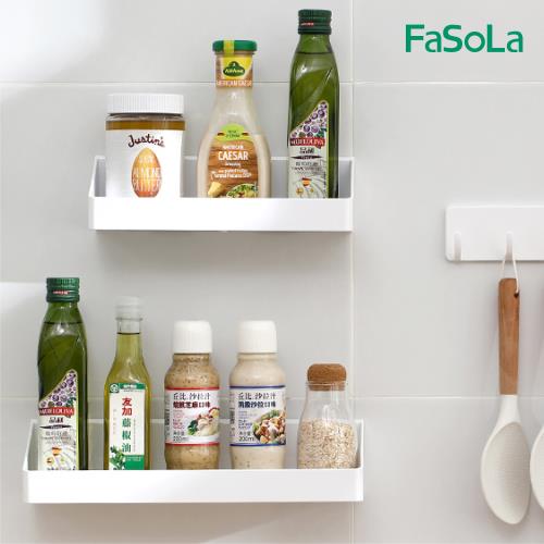 FaSoLa 多用途免打孔加寬壁掛置物架 