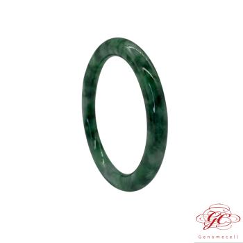 【肌容雪】緬甸天然A貨翡翠滿綠飄花翡翠手鐲 編號537 (鐲寬55.8mm #18號)
