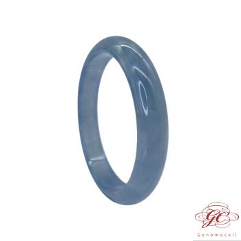 【肌容雪】緬甸天然A貨翡翠冰海藍翡翠手鐲 編號562 (鐲寬59.4mm #19號)
