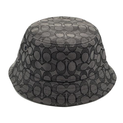COACH】經典C LOGO織布漁夫帽(黑灰)|COACH衣帽/鞋|ETMall東森購物網