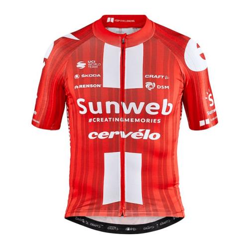 瑞典CRAFT Team Sunweb AEROLIGHT 短袖男車衣【選手版】1910331-426777 紅色