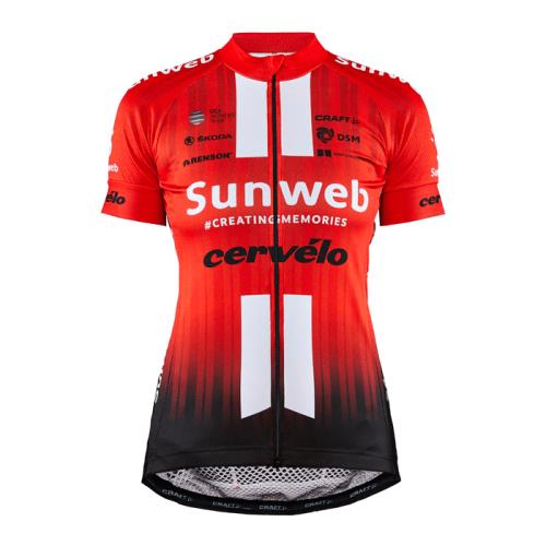 瑞典CRAFT Team Sunweb 短袖女車衣【車隊版】1908575-426000 紅色