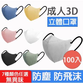 【酷時樂-CoolSeller】100片-台灣急速出貨 最新莫蘭迪成人3D立體口罩 成人口罩 立體口罩 防塵口罩 10入-包 共7款(非醫療)