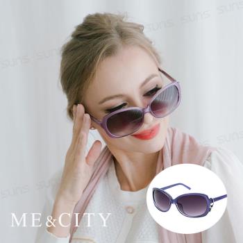 ME&CITY 甜美心型鎖鍊太陽眼鏡 抗UV400 (ME 1224 F07)