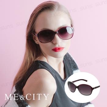 ME&CITY 時尚透明紋路太陽眼鏡 抗UV400 (ME 1219 E03)