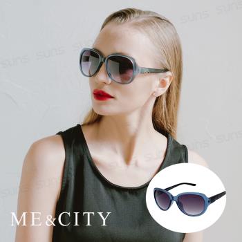 ME&CITY 精緻M字母鑲鑽太陽眼鏡 抗UV400 (ME 1215 F01)