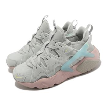 Nike 休閒鞋 Wmns Air Huarache CRAFT 男女鞋 銀灰 藍粉 襪套式 彈性 DQ8031-002