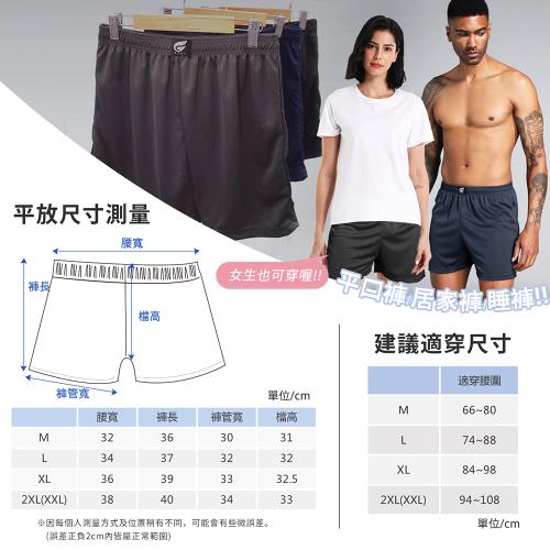 3件組【GIAT】台灣製盾型吸濕排汗鬆緊平口褲(M-2XL)