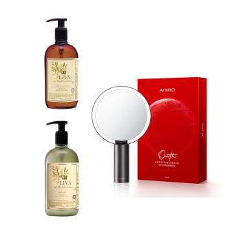 Amiro X Allegrini Oath五星沐浴組(Oath鏡+沐浴露500ml+洗髮精500ml)