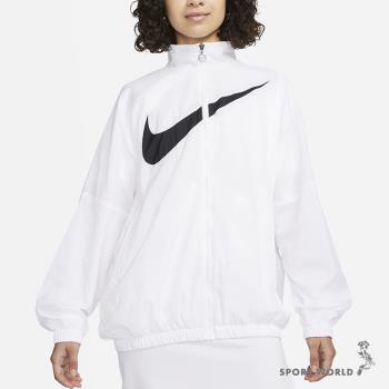 Nike 女 外套 休閒 大勾 口袋 網眼襯裡 白 DX5865-100