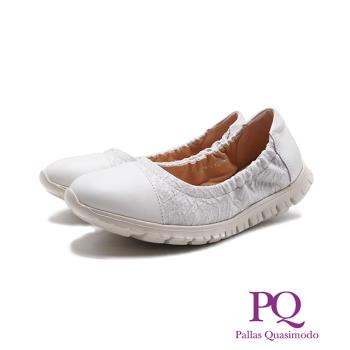 PQ(女)閃布彈力休閒鞋 女鞋-銀白色