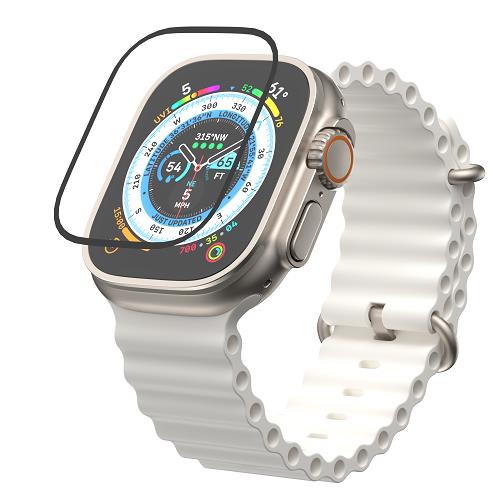 魚骨牌 SwitchEasy Apple Watch Ultra 2/Ultra  滿版防撞保護膜 SHIELD 3D 49mm(附對位器)