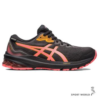 ASICS GT-1000 11 GTX 女鞋 慢跑鞋 防潑水 支撐 低足弓 黑 橘【運動世界】1012B277-003