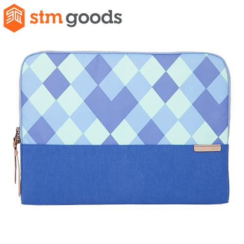 澳洲【STM】Grace Sleeve 15吋 時尚菱格紋 筆電內袋 (藍)