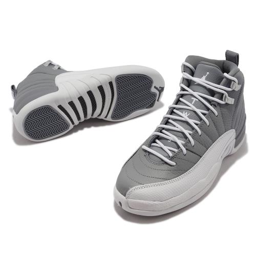 Nike Air Jordan 12 Retro GS 大童女鞋灰白喬丹AJ12 12代153265-015