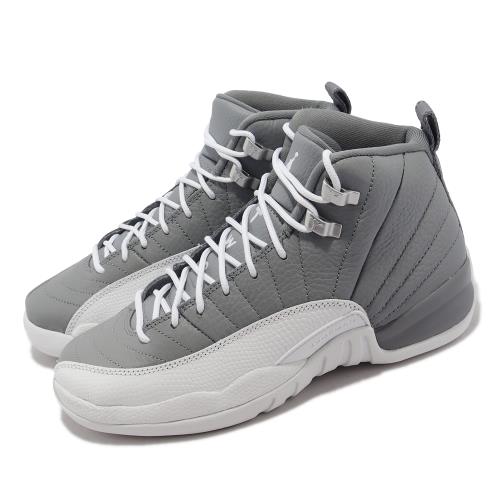 Nike Air Jordan 12 Retro GS 大童 女鞋 灰 白 喬丹 AJ12 12代 153265-015